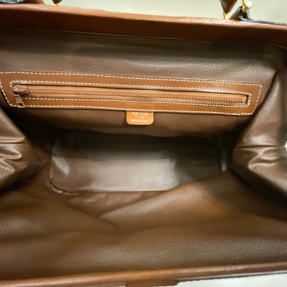 Vintage Celine Top Handle Bag with Gold Hardware - Picture 7 of 10